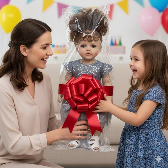 55 cm Babylistic Soft Silicone Vinyl Reborn Doll with rooted hair, eyes, nails - Picture 5 of 9